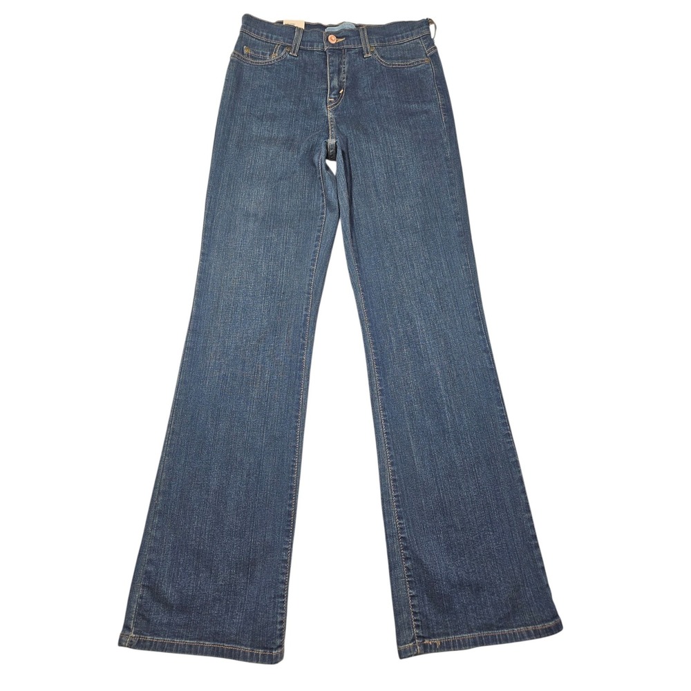 Levi's VTG 2009 Perfectly Slimming 512 Boot Cut Jeans Shadow Blue Sz 6M